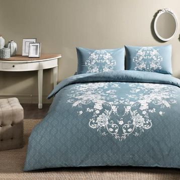 Taç 3464 Ranforce Sonya Mint Çift Kişilik Nevresim Takımı