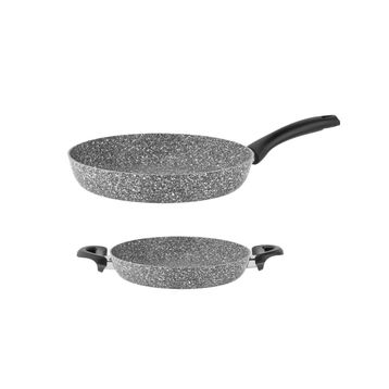 Taç 3539 Gri 2'li 20-26cm Ultra Granit Tava Seti