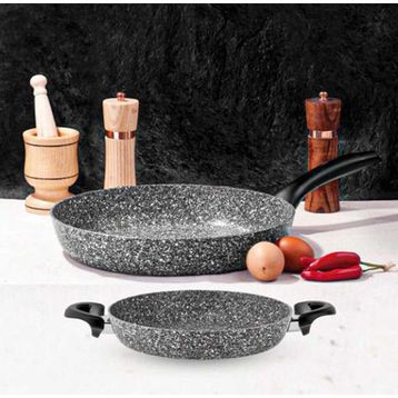 Taç 3539 Gri 2'li 20-26cm Ultra Granit Tava Seti