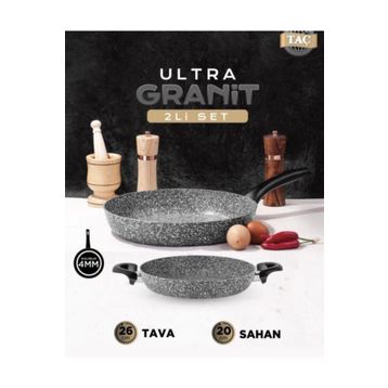 Taç 3539 Ultra Granit 2'li Tava Sahan Set