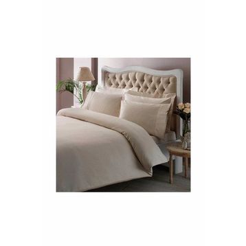 Taç 60117190 Premium Basic Stripe Çif Kişilik Krem Nevresim Takımı