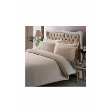 Taç 60117190 Premium Basic Stripe Çif Kişilik Krem Nevresim Takımı
