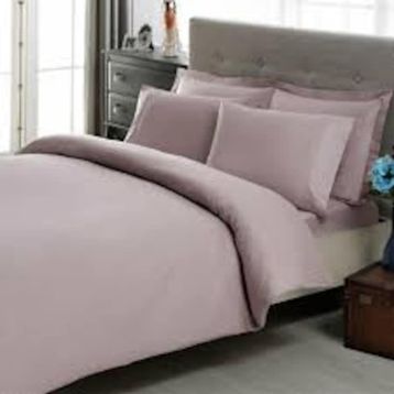 Taç 60117198 Premium Basic Stripe Çif Kişilik Mürdüm Nevresim Takımı