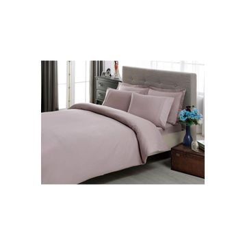 Taç 60117198 Premium Basic Stripe Çif Kişilik Mürdüm Nevresim Takımı