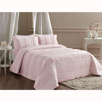 Taç 60164755 Sarah Mint Çift Kişilik Yatak Örtüsü Seti