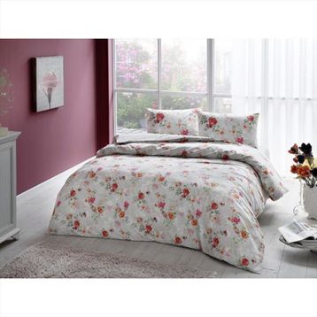 Taç 60191055 Ranforce Carmela Krem Çift Kişilik Nevresim Takımı