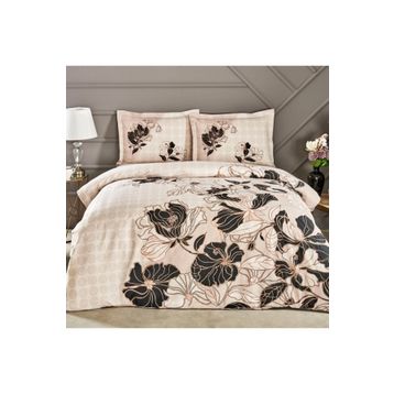 Taç 60251549 3254 Ranforce Sharon Çift Kişilik Cappuccino Nevresim Takımı