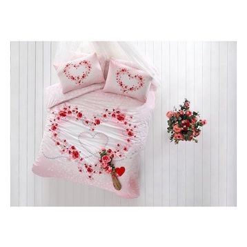 Taç Anneler Günü Özel Minnie Flowers Çift Kişilik Nevresim Takımı