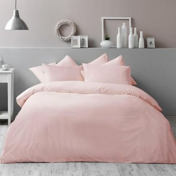 Taç Basic Çift Kişilik Ranforce Orkide Pembe Nevresim Takımı