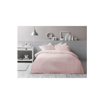 Taç Basic Çift Kişilik Ranforce Orkide Pembe Nevresim Takımı