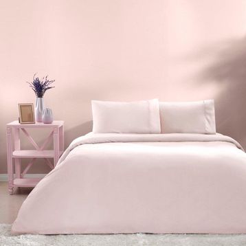 Taç Basic Pudra Ranforce Tek Kişilik 160 x 220 cm Nevresim Takımı