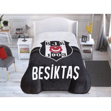 Taç Beşiktaş 1903 Logo Lisanslı Yeni Sezon Tek Kişilik Battaniye