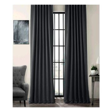 Taç Blackout Ekstraforlu Düz Dikiş Siyah 300x200 cm Fon Perde