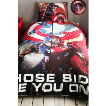 Taç Captain America Movie Tek Kişilik Lisanslı Nevresim Takımı