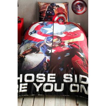 Taç Captain America Movie Tek Kişilik Lisanslı Nevresim Takımı