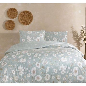 Taç Carla Mint 200 x 220 cm Ranforce Çift Kişilik Nevresim Takımı