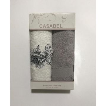 Taç Casabel 2'li Gri Havlu