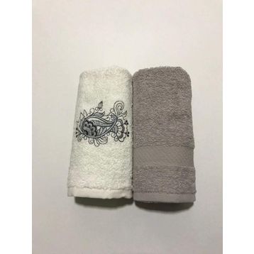 Taç Casabel 2'li Gri Havlu