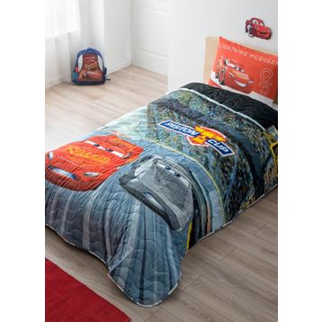 Taç Disney Cars 3 Tek Kişilik Yatak Örtüsü