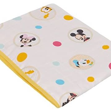 Taç Disney Mickey Çok Renkli Pamuk Lisanslı Müslin Baby Battaniye