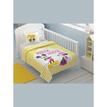 Taç Disney Minnie Mickey Baby Pamuk Lisanslı Bebek Pike Takımı