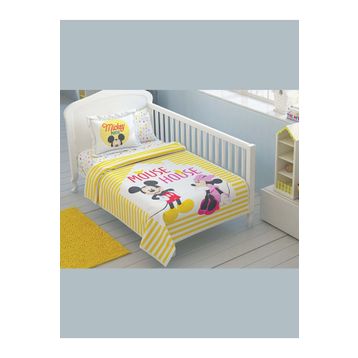 Taç Disney Minnie Mickey Baby Pamuk Lisanslı Bebek Pike Takımı