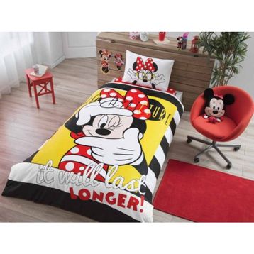 Taç Disney Minnie Mouse Selfie Nevresim Takımı