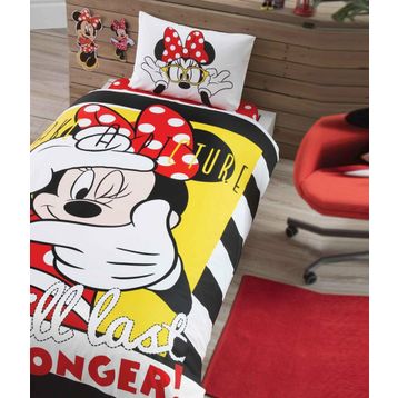Taç Disney Minnie Mouse Selfie Nevresim Takımı