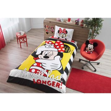 Taç Disney Minnie Mouse Selfie Nevresim Takımı