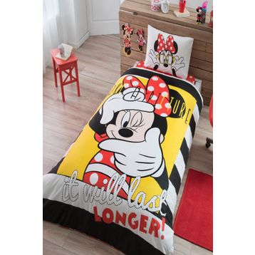 Taç Disney Minnie Mouse Selfie Nevresim Takımı