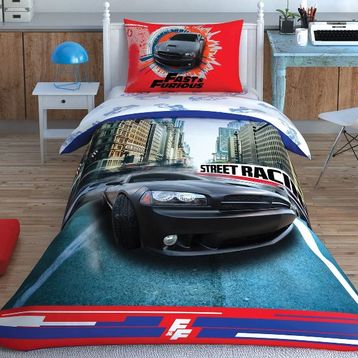 Taç Fast and Furious Lisanslı Tek Kişilik Nevresim Takımı