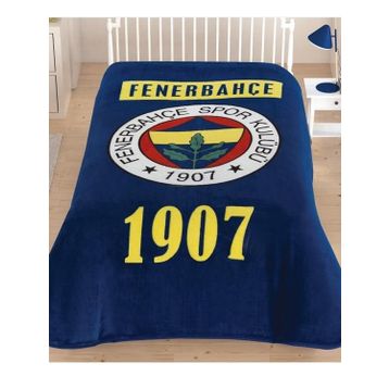 Taç Fb Fenerbahçe Klasik Logo Tek Kişilik Lisanslı Battaniye