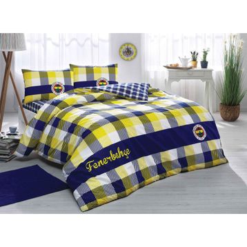 Taç Fenerbahçe Ekose Lisanslı Nevresim Takımı