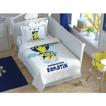 Taç Fenerbahçe Sarı Kanarya Fanatik Baby Lisanslı Bebek Pike Takımı