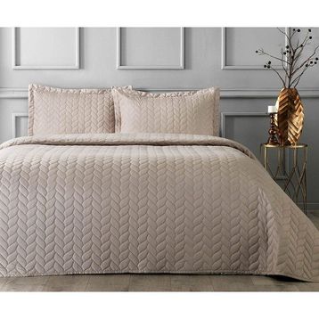Taç Glory Camel 250x260 cm Çift Kişilik Yatak Örtüsü