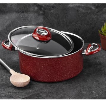 Taç Granit 22 cm Teflon Derin Tencere