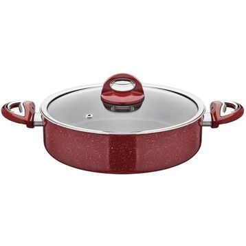 Taç Granit 24 cm Basık Tencere