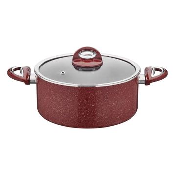 Taç Granit 30 cm Teflon Derin Tencere