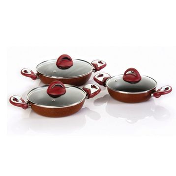 Taç Granit 3'lü Omlet Set