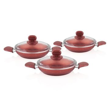 Taç Granit 3'lü Omlet Set