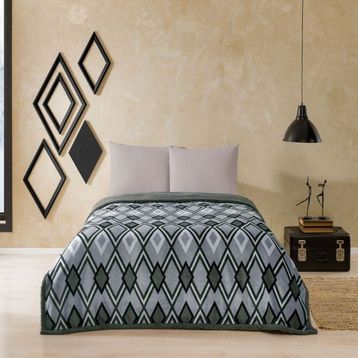 Taç Harlow Gri Winter Çift Kişilik 200x220 cm Battaniye Set