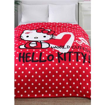 Taç Hello Kitty Çift Kişilik Lisanslı Battaniye