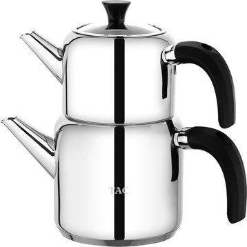 Taç Hera 1.65 lt Black Bakalit Saplı Çaydanlık Takımı