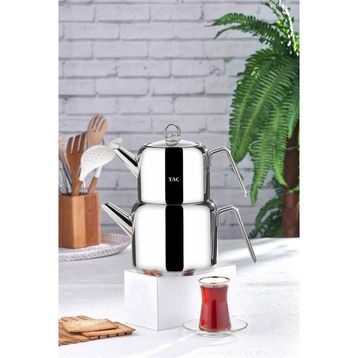 Taç Hera 2.45 lt Platin Maxi Çaydanlık Takımı