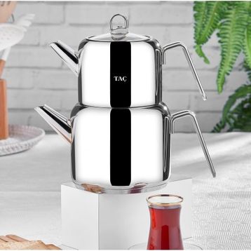 Taç Hera 2.45 lt Platin Maxi Çaydanlık Takımı