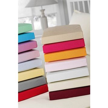 Taç Jersey Açık Sarı Tek Kişilik Çarşaf Takımı