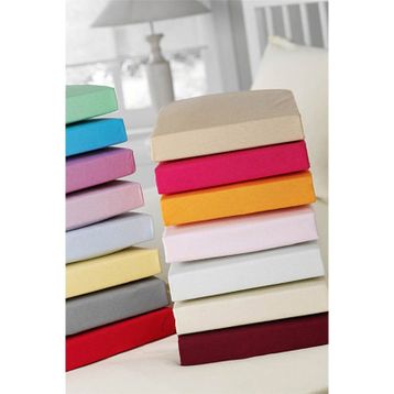 Taç Jersey Açık Sarı Tek Kişilik Çarşaf Takımı