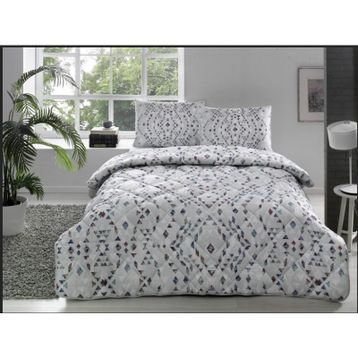 Taç Joan Gri Çift Kişilik Yorgan Seti