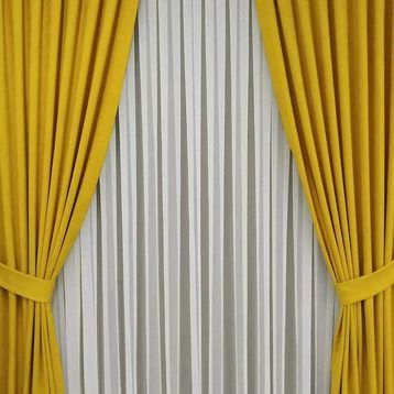 Taç Karartma Blackout Pilesiz Kum Beji 100x270 cm Fon Perde