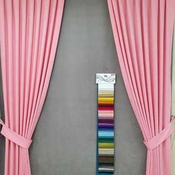 Taç Karartma Blackout Pilesiz Kum Beji 100x270 cm Fon Perde